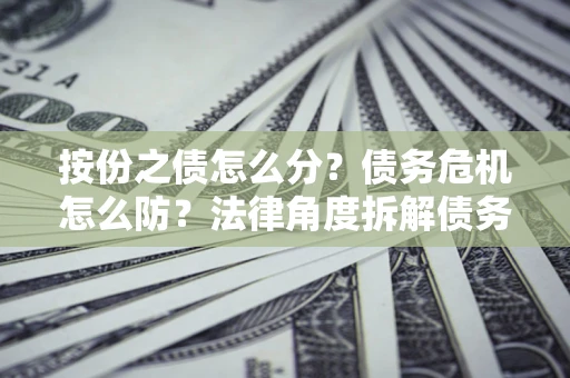 北京按份之债怎么分？债务危机怎么防？法律角度拆解债务分配与风险自保指南