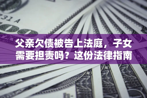 北京父亲欠债被告上法庭，子女需要担责吗？这份法律指南必须看完