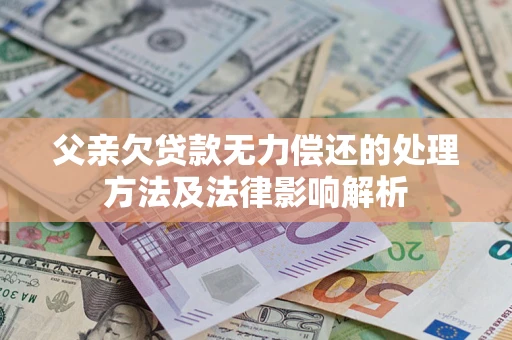 北京父亲欠贷款无力偿还的处理方法及法律影响解析
