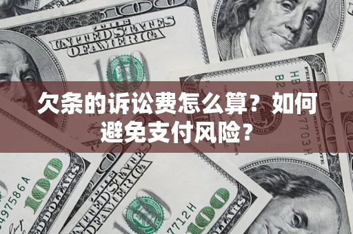 北京欠条的诉讼费怎么算？如何避免支付风险？
